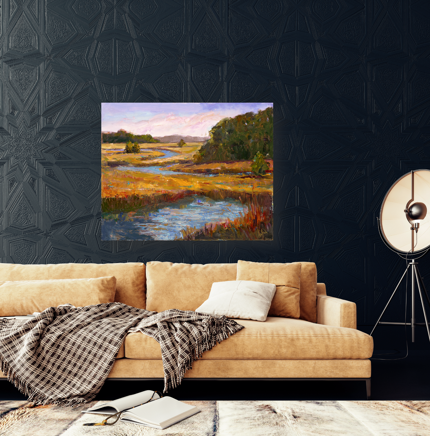 Kiawah Marsh Gold Artist Enhanced Canvas Print by John Beard Collection - product image 2 for Resin Society