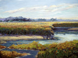 Kiawah Marsh Waterway Artist Enhanced Canvas Print by John Beard Collection - main product image for Resin Society