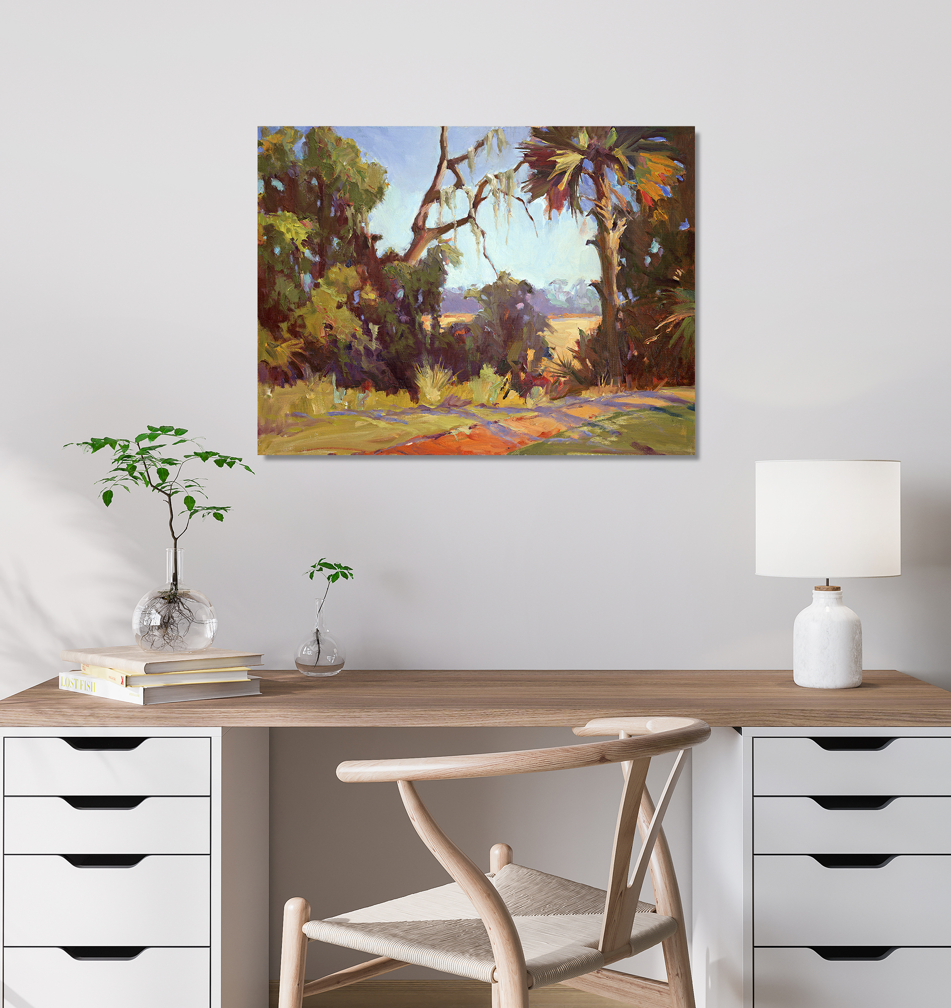 Kiawah Marsh Wetlands Artist Enhanced Canvas Print by John Beard Collection - product image 2 for Resin Society