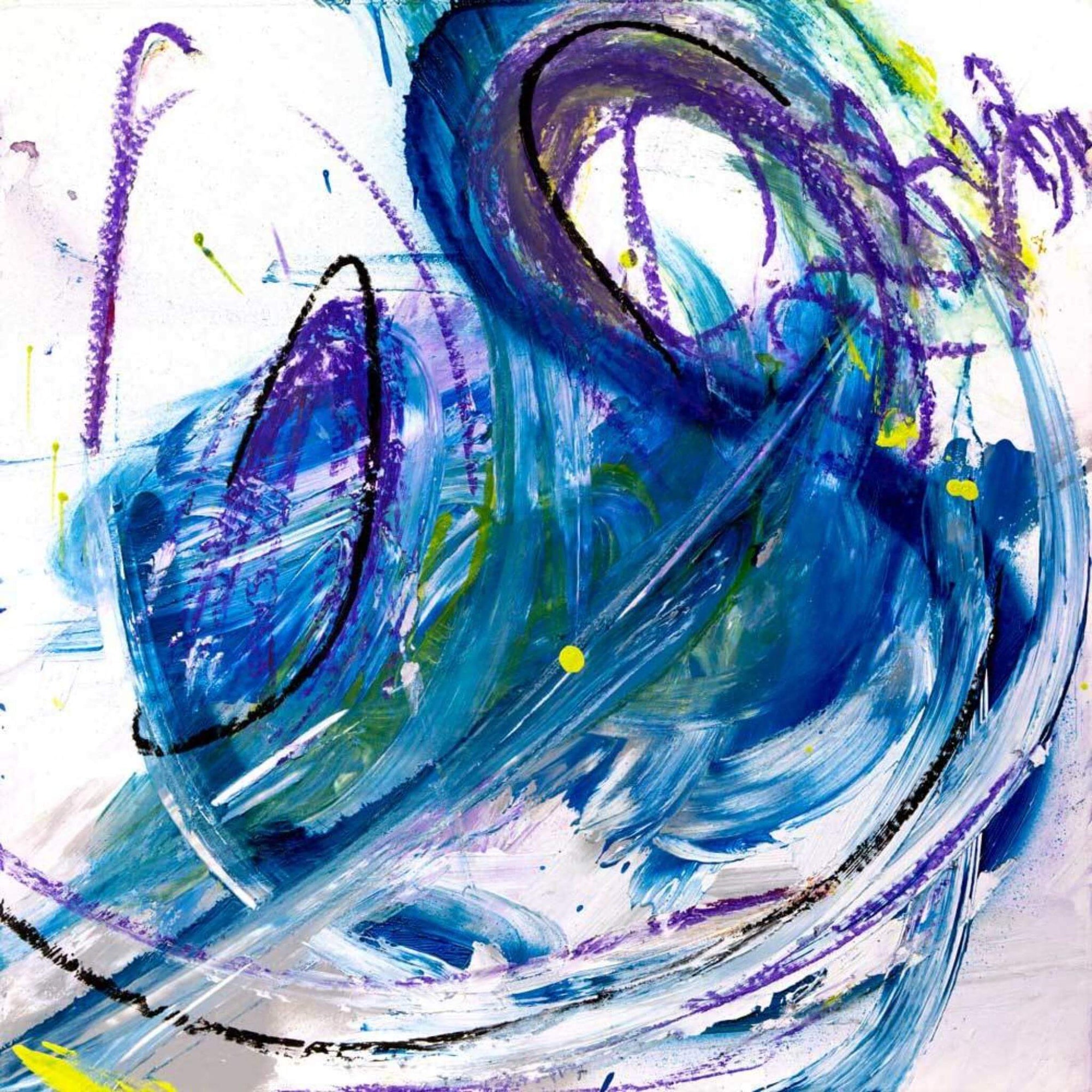Kyanite Artist Enhanced Canvas Print by John Beard Collection - main product image for Resin Society