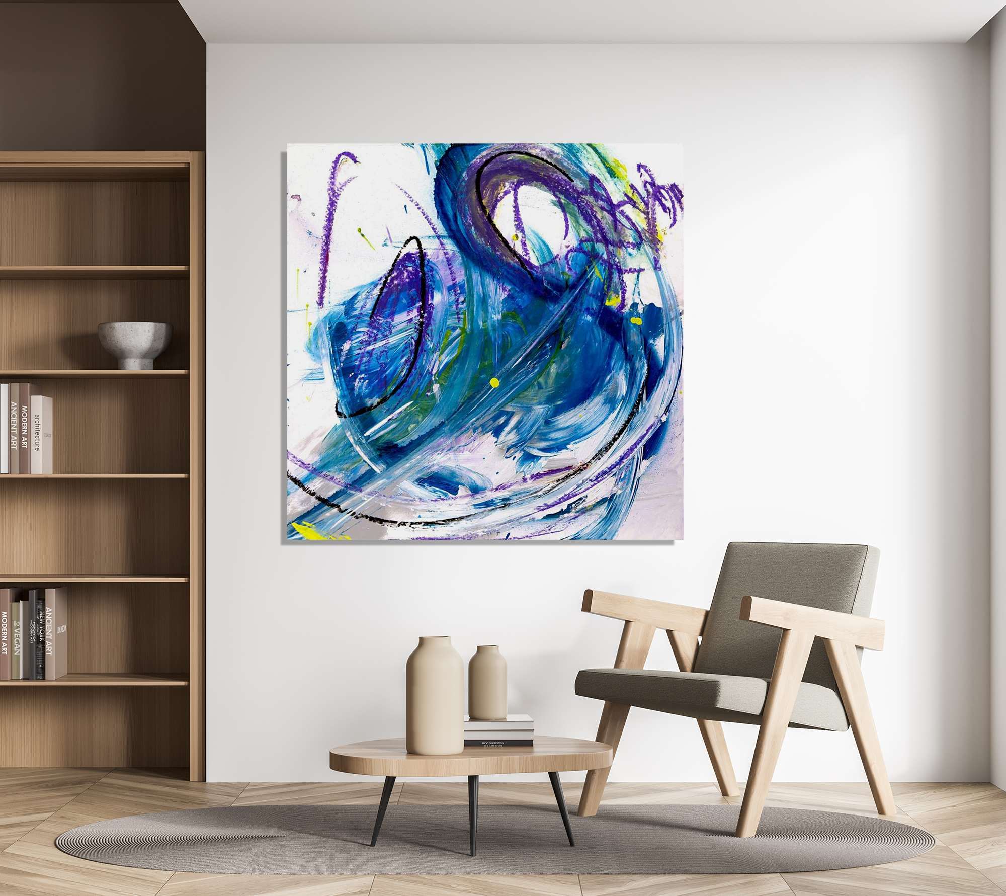 Kyanite Artist Enhanced Canvas Print by John Beard Collection - product image 2 for Resin Society