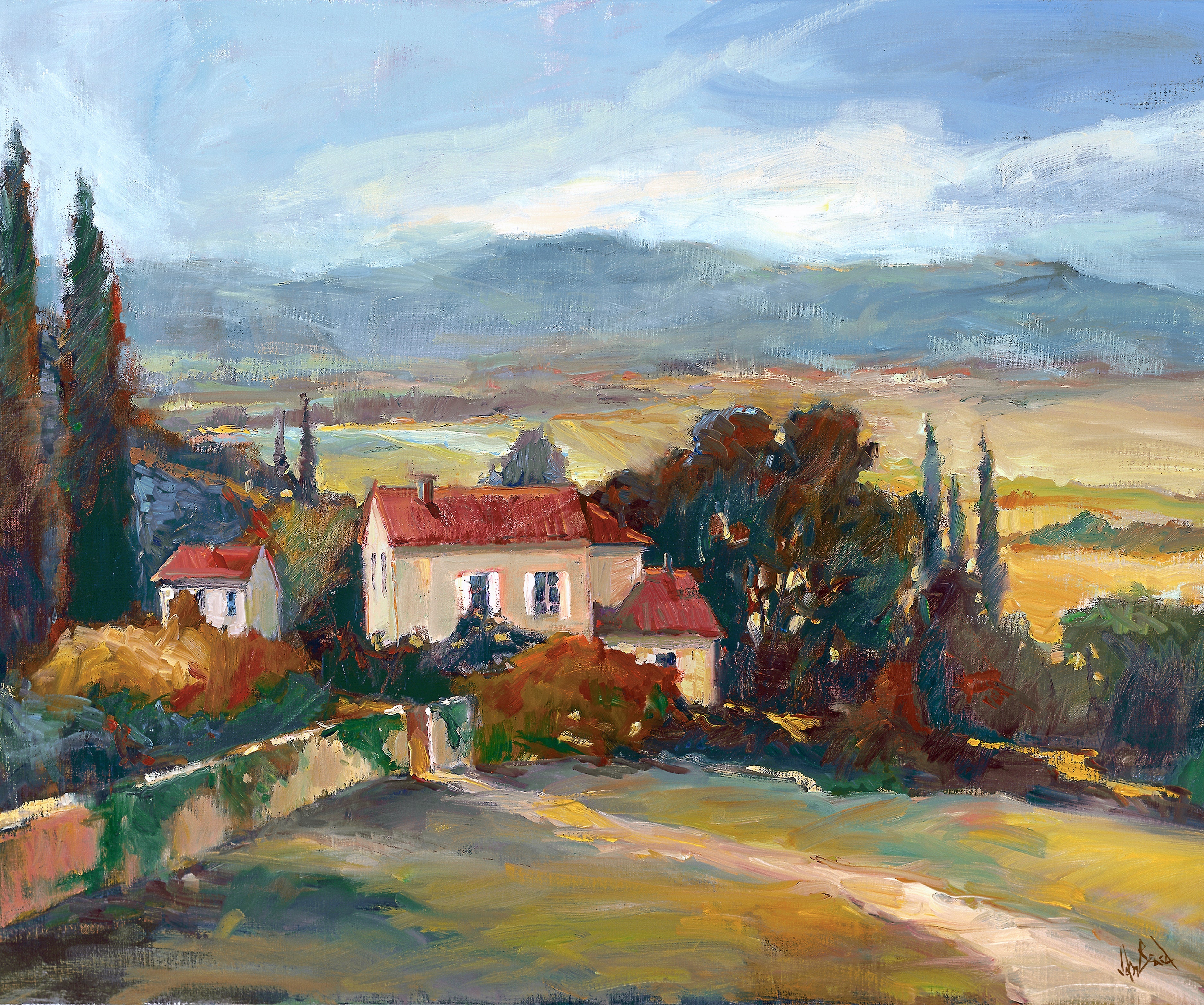 La Rochelle Artist Enhanced Canvas Print by John Beard Collection - main product image for Resin Society