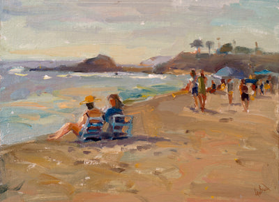 Laguna Beach Artist Enhanced Canvas Print by John Beard Collection - main product image for Resin Society
