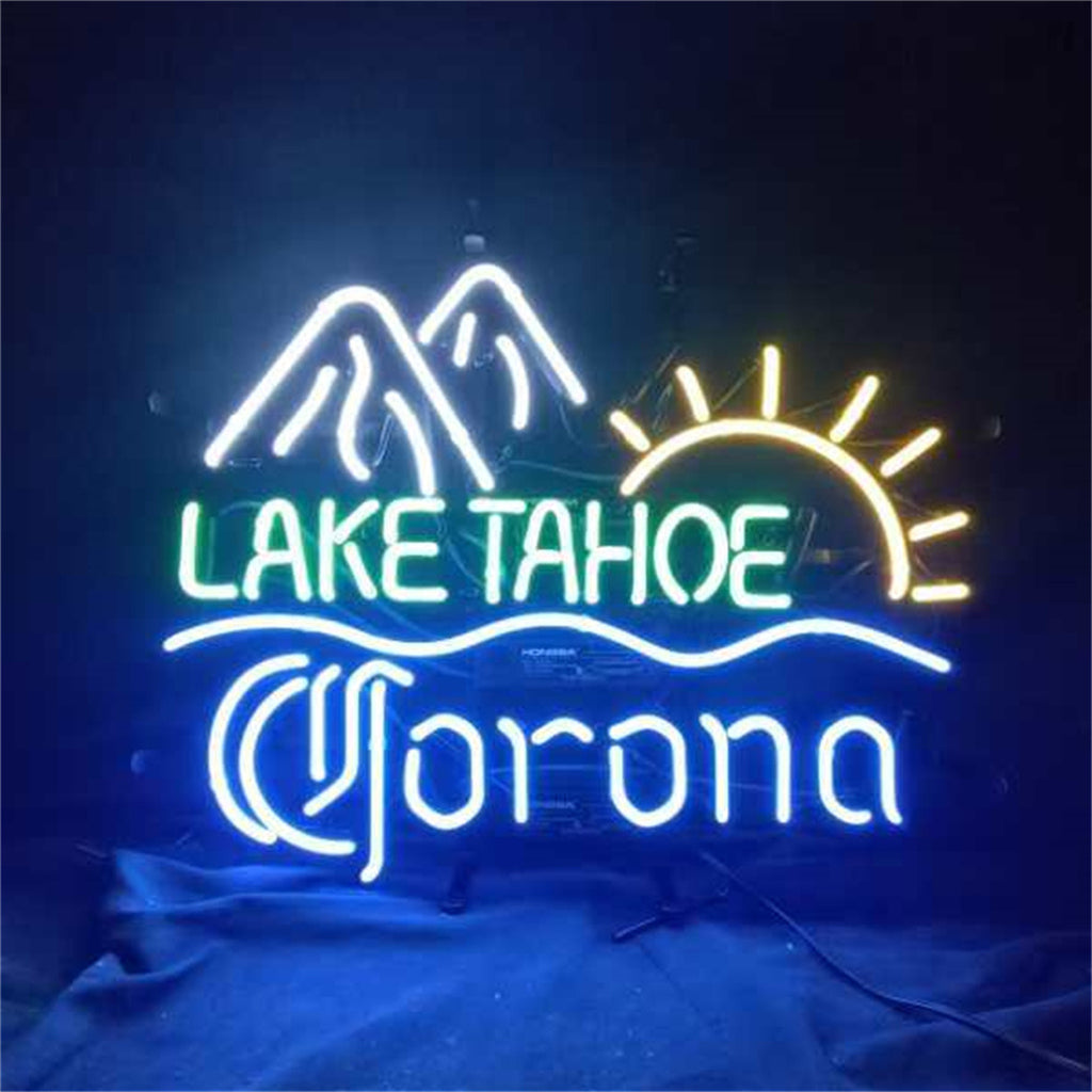 Lake Tahoe Corona Extra Sunrise Mountain Neon Signs Light by Neon Signs Land - main product image for Resin Society