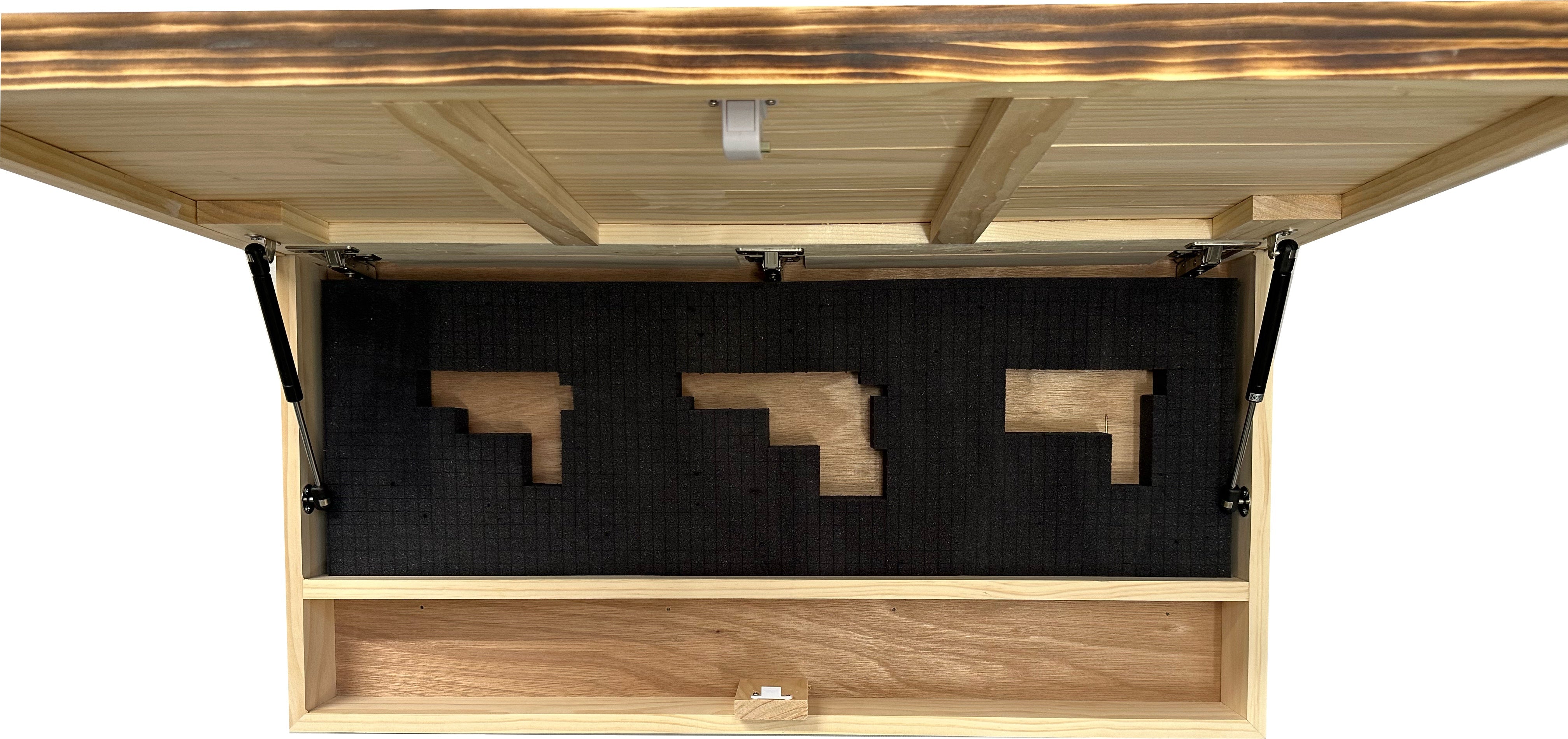 American Flag Challenge Coin Display and Hidden Gun Cabinet by Bellewood Designs - product image 11 for Resin Society