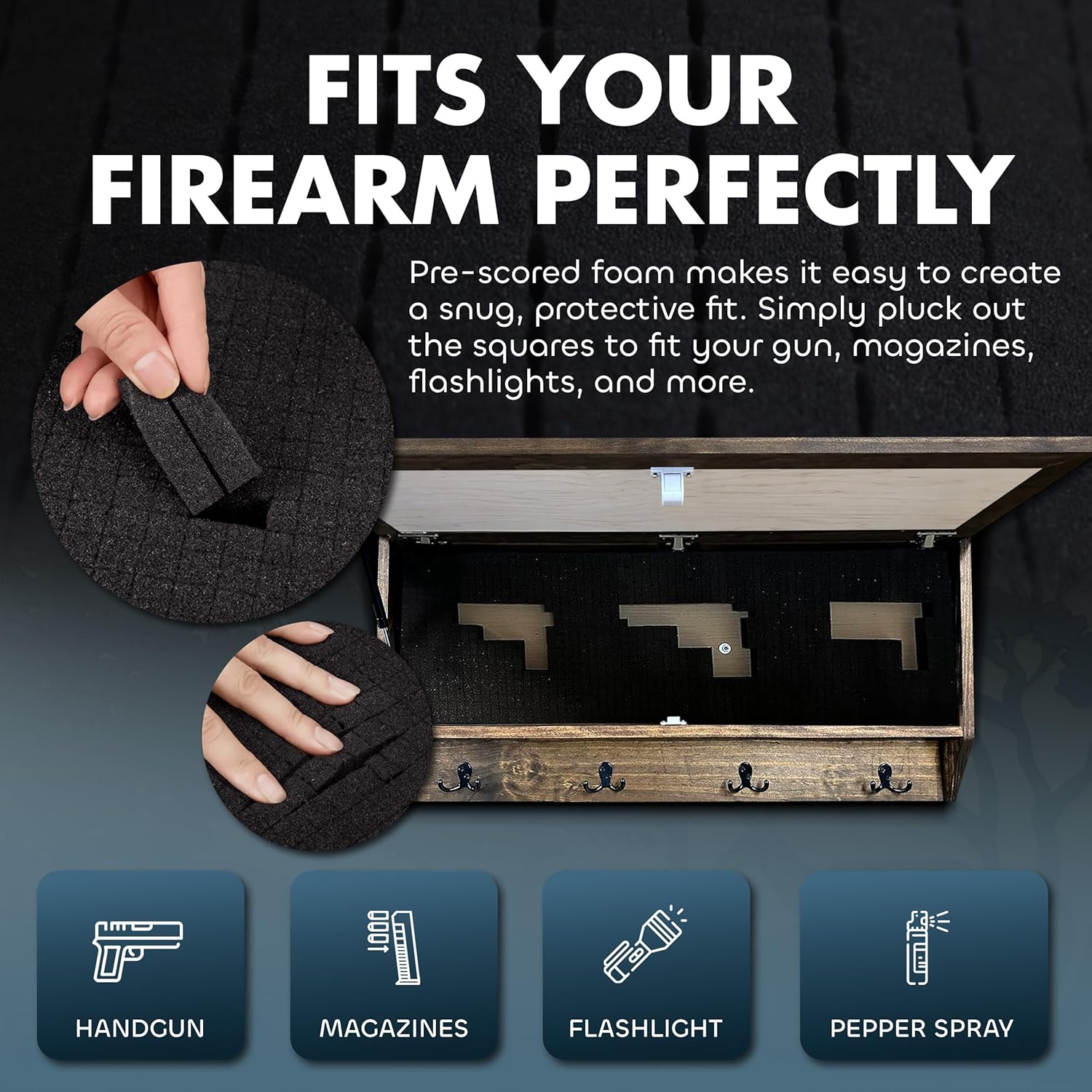 Deer Hunter Hidden Gun Storage by Bellewood Designs - product image 5 for Resin Society