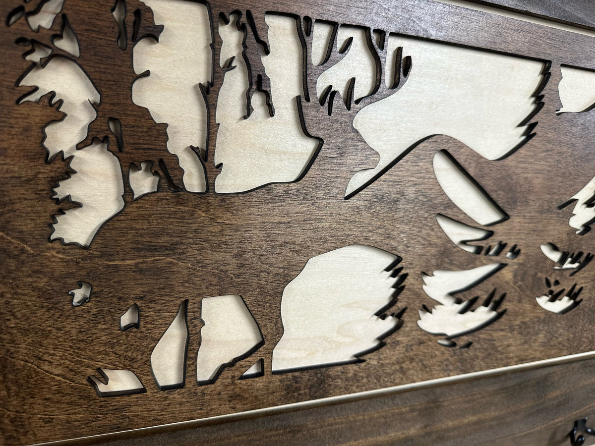 Deer Hunter Hidden Gun Storage by Bellewood Designs - product image 13 for Resin Society