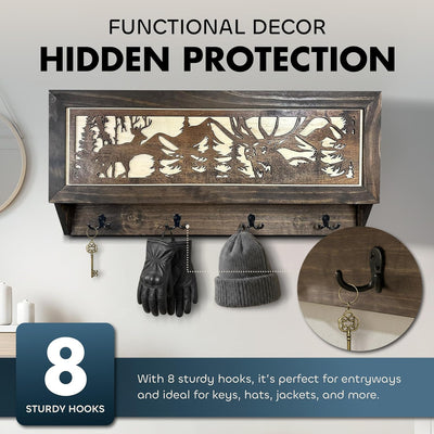 Deer Hunter Hidden Gun Storage by Bellewood Designs - product image 3 for Resin Society