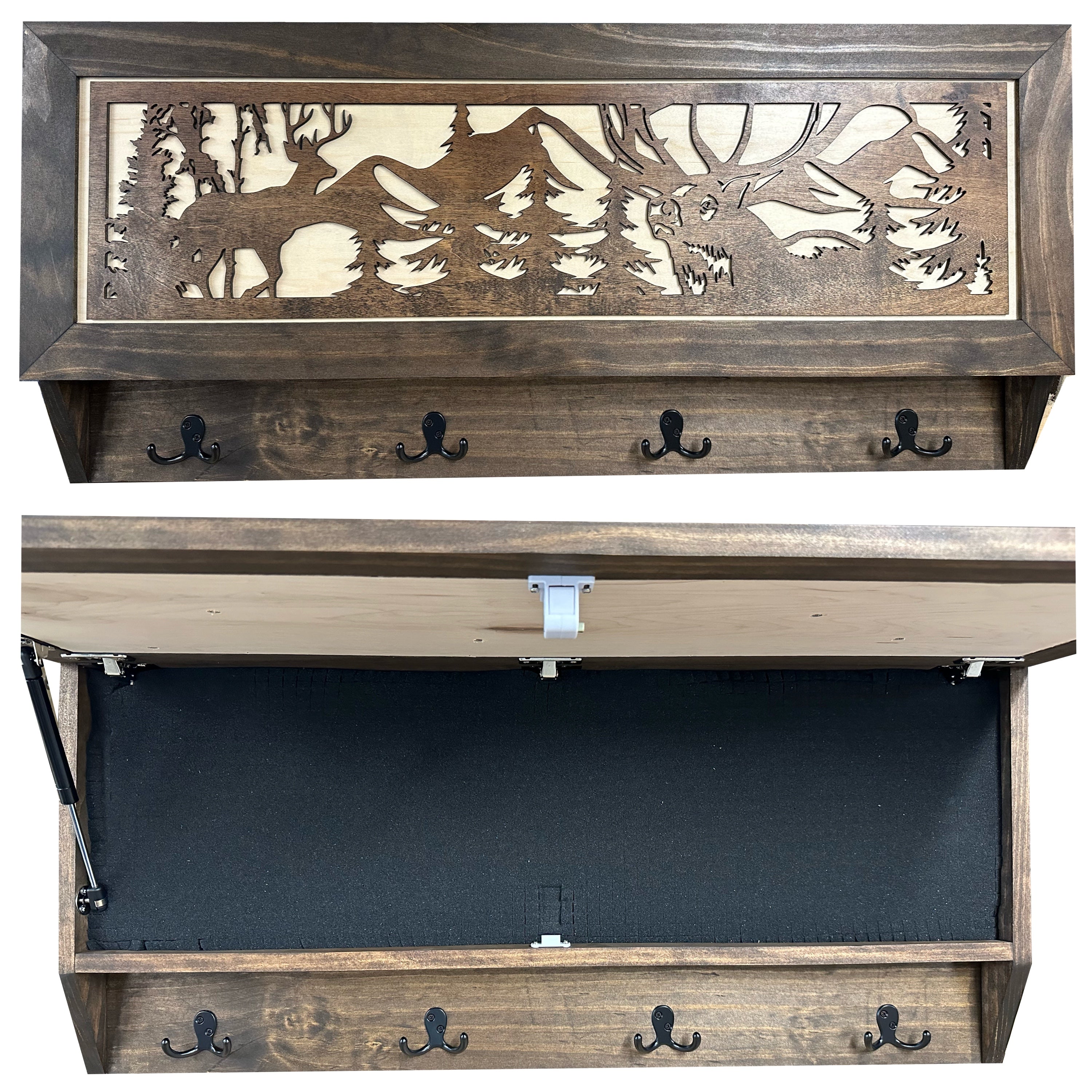 Deer Hunter Hidden Gun Storage by Bellewood Designs - product image 9 for Resin Society