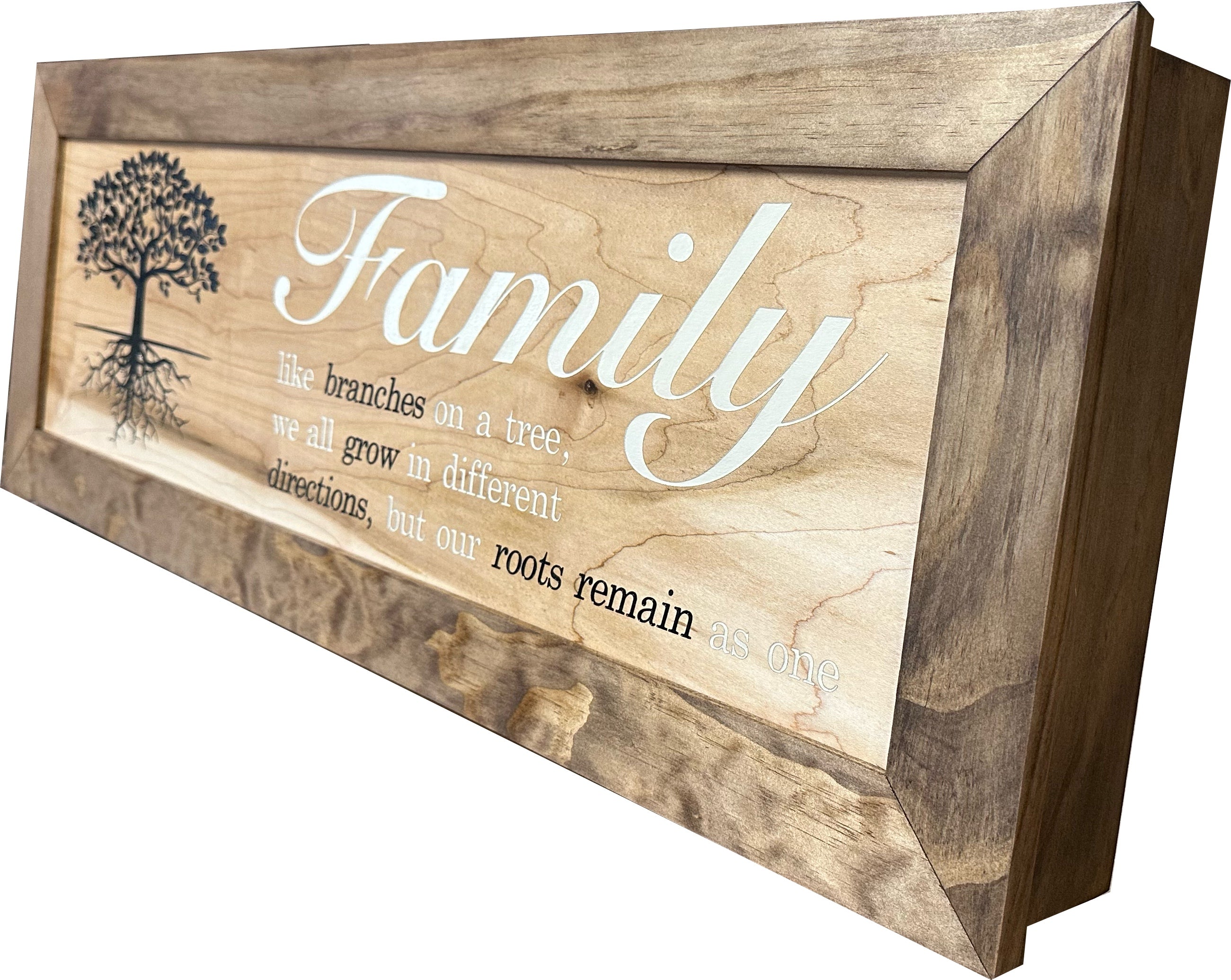 Large Hidden Gun Storage Cabinet with Family Tree Design by Bellewood Designs - product image 6 for Resin Society