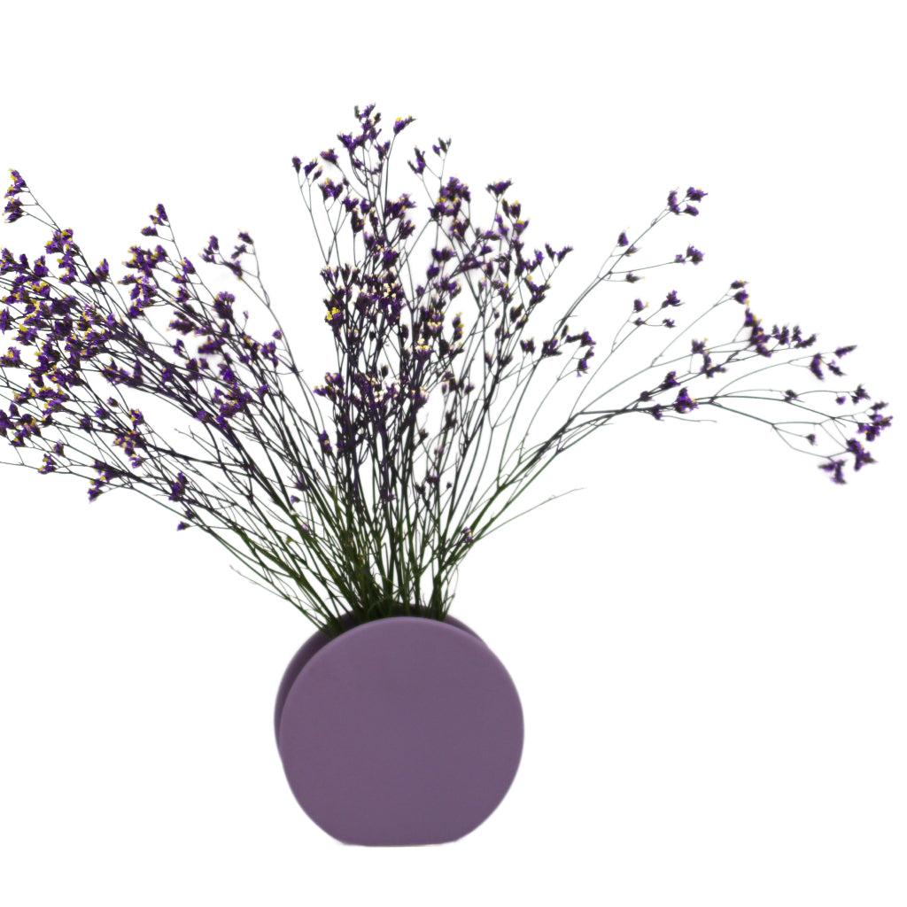 Lavender Macaroon Ceramic Vase - Pair by Ro'Table - main product image for Resin Society
