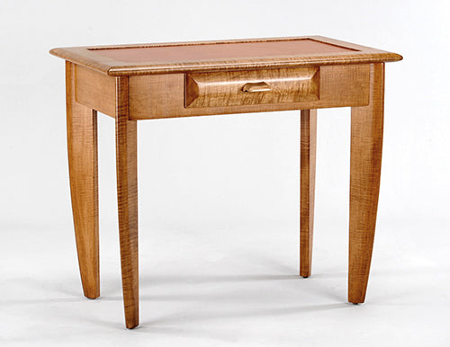 Leather Top Writing Desk by Enrico Bartolini - main product image for Resin Society