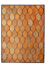 Leaves - Custom Oversized Cowhide Rug by Homelosophy