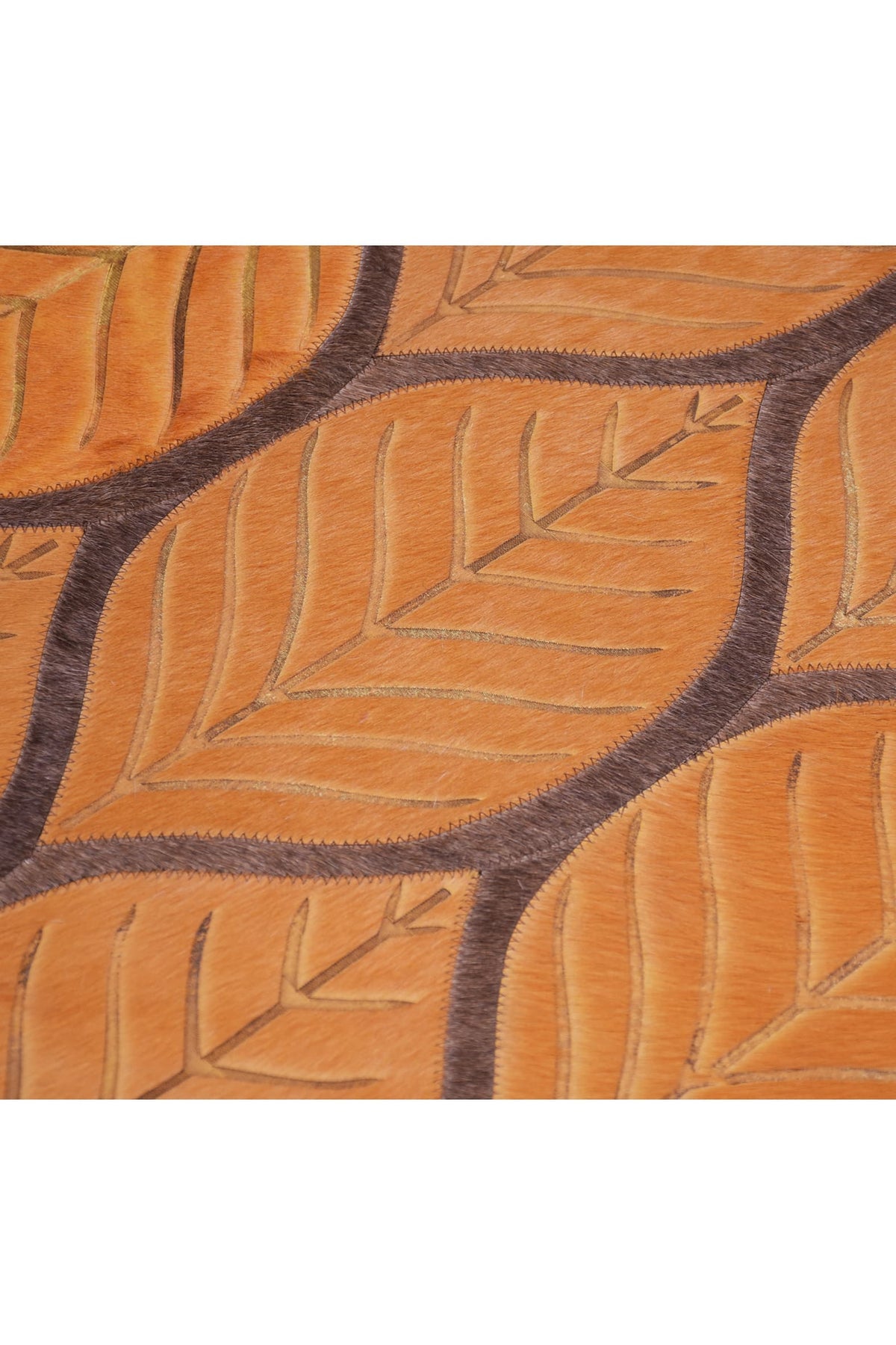 Leaves - Custom Oversized Cowhide Rug by Homelosophy