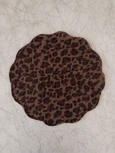 Leopard Scalloped Placemats by Sarah Spiegel - product image 2 for Resin Society