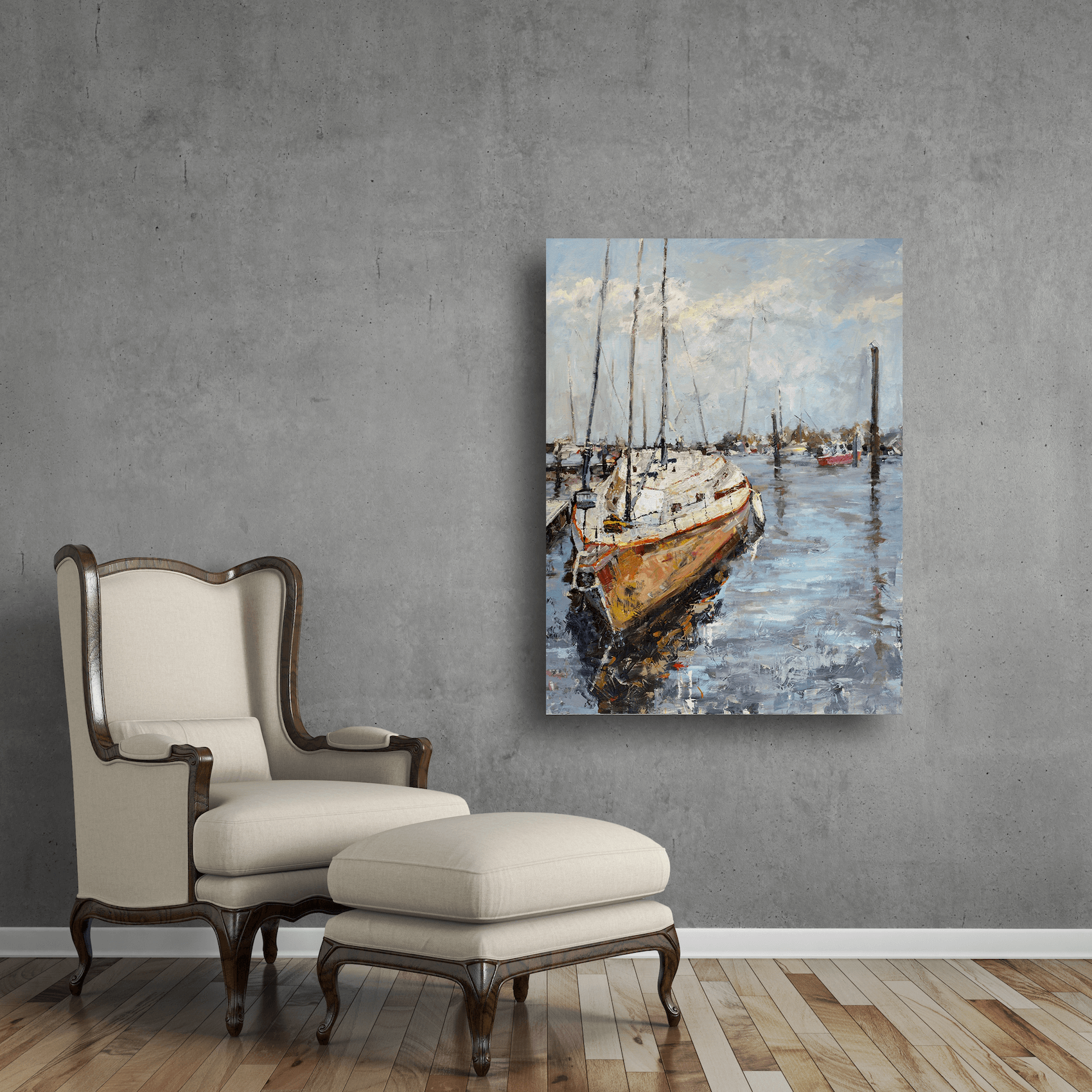Let Go and Sail 30x40 Artist Enhanced Canvas Print