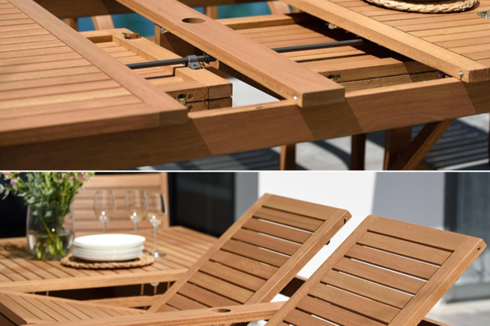 Leyland Table and 8 Chamonix Armchair Dining Set by LifestyleGarden US - product image 3 for Resin Society