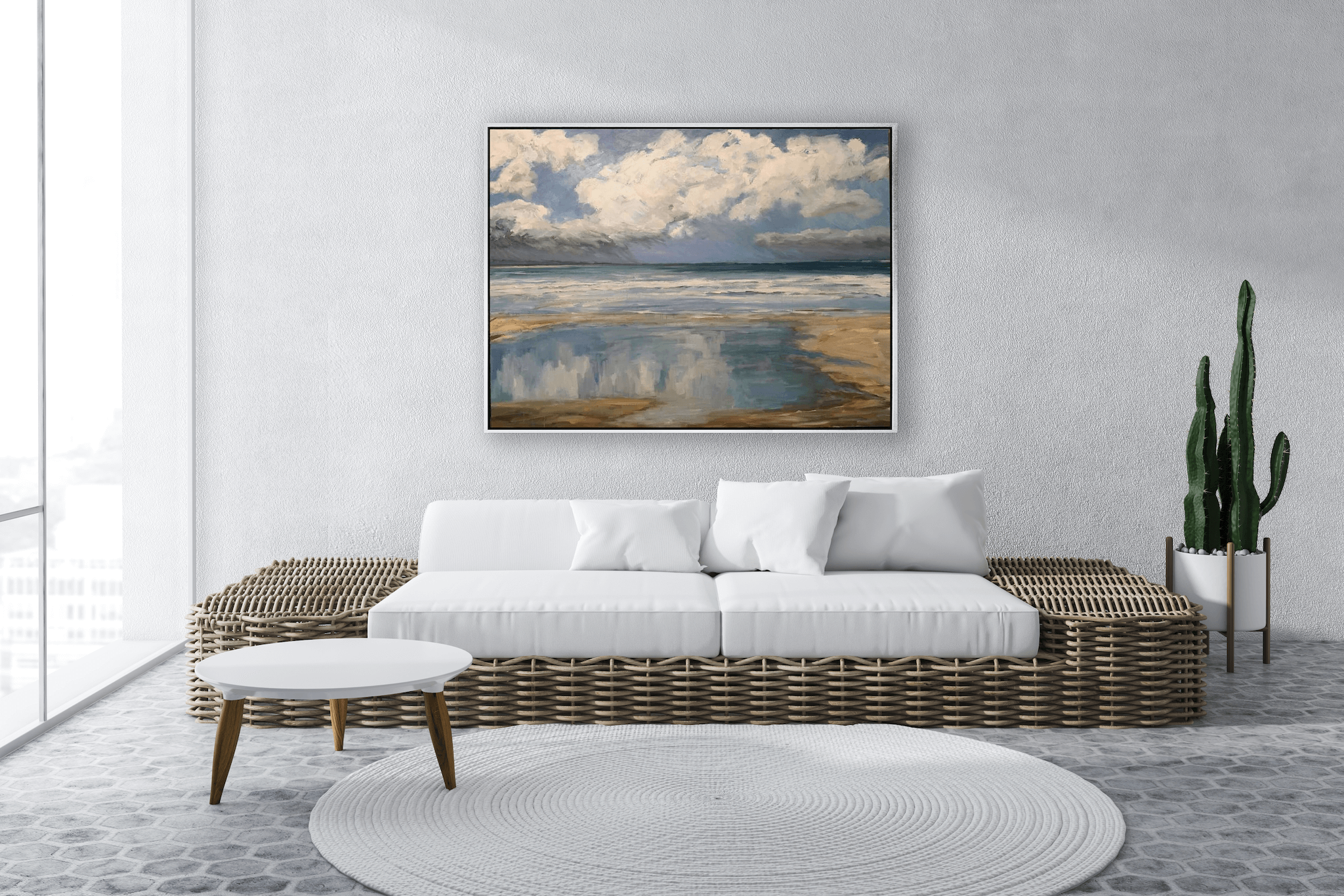 Light Rain Artist Enhanced Canvas Print by John Beard Collection - product image 2 for Resin Society