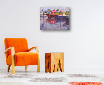 Lil' Red Artist Enhanced Canvas Print by John Beard Collection - product image 3 for Resin Society