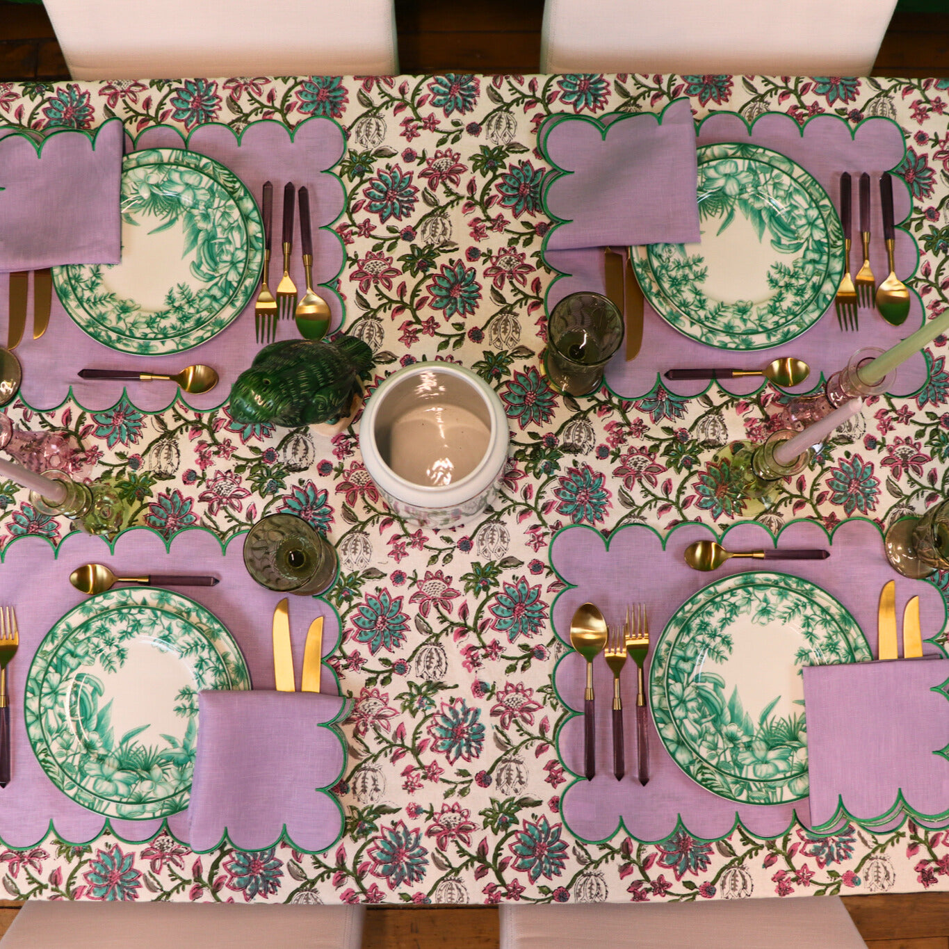 Lilac Adorned Napkin - Set of 4