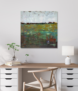 Lily Pond Artist Enhanced Canvas Print by John Beard Collection - product image 2 for Resin Society