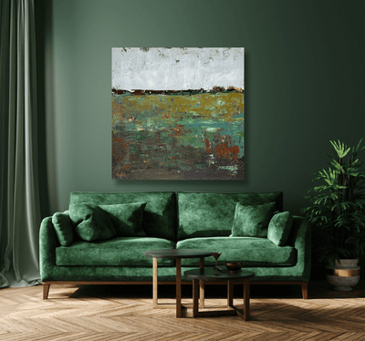 Lily Pond Artist Enhanced Canvas Print by John Beard Collection - product image 3 for Resin Society