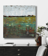 Lily Pond Artist Enhanced Canvas Print by John Beard Collection - product image 4 for Resin Society