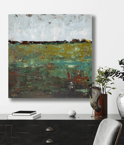 Lily Pond Artist Enhanced Canvas Print by John Beard Collection - product image 4 for Resin Society