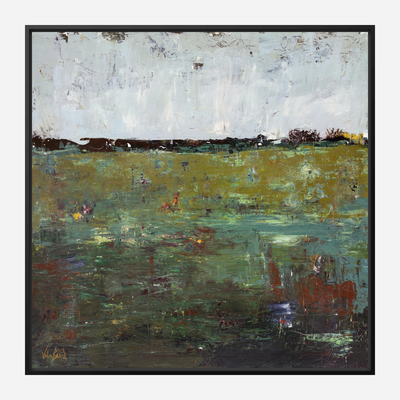 Lily Pond Artist Enhanced Canvas Print by John Beard Collection - product image 5 for Resin Society