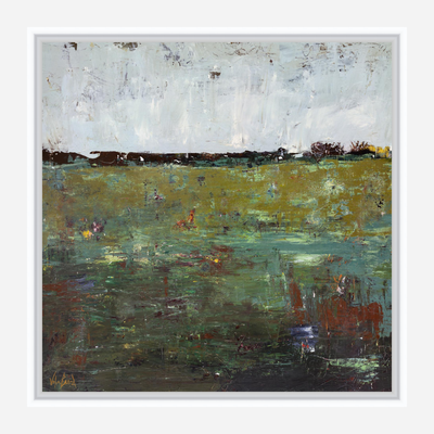 Lily Pond Artist Enhanced Canvas Print by John Beard Collection - product image 7 for Resin Society