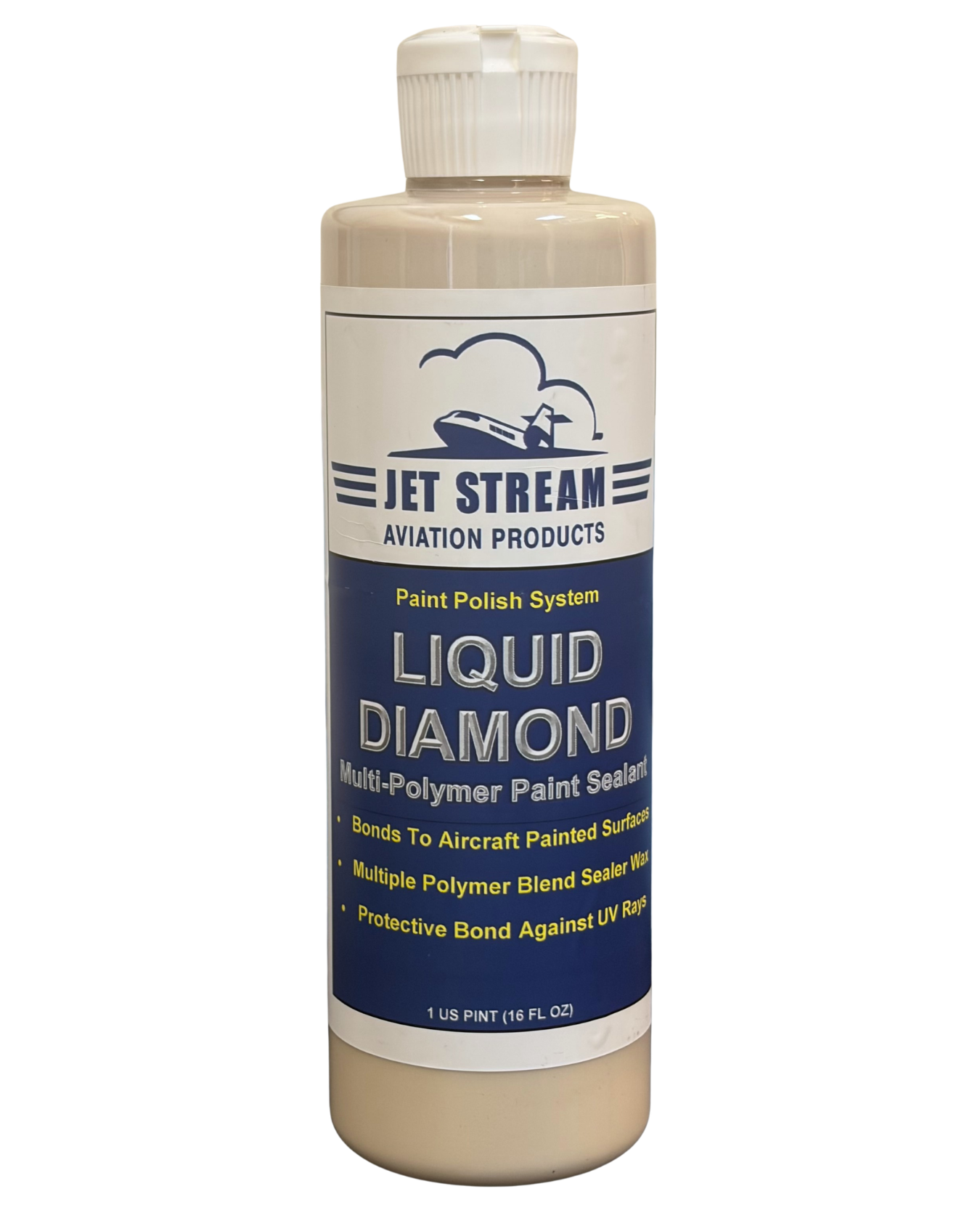 Bottles of Liquid Diamond Multi-Polymer Paint Sealant in 1 Pint, Case of 12 Pints, and 1 Gallon sizes