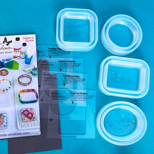 Double-Sided Silicone Resin Mold Set with accessories by Little Windows Brilliant Resin and Supplies - Resin Society