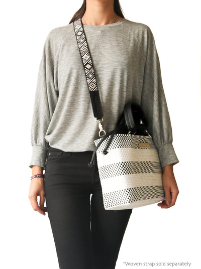 Lolo Medium Woven Crossbody Drawstring Bag by Tin Marin Brand - product image 7 for Resin Society