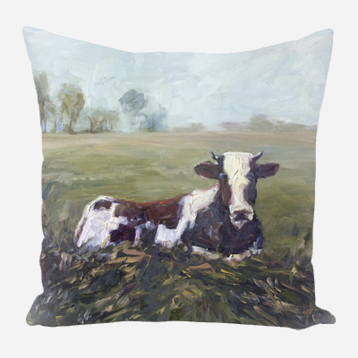 Lone Cow Pillow by John Beard Collection - main product image for Resin Society