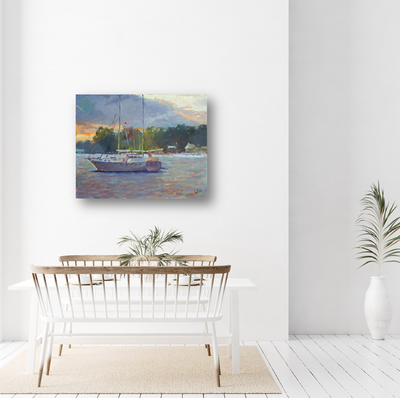 Long Day at Sea Artist Enhanced Canvas Print by John Beard Collection - product image 2 for Resin Society