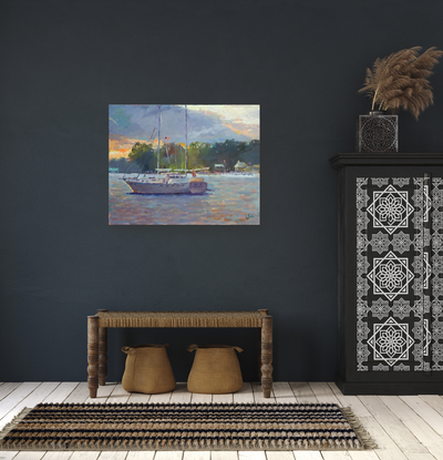 Long Day at Sea Artist Enhanced Canvas Print by John Beard Collection - product image 3 for Resin Society