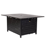 Longmont 48" Rectangular Aluminum Convertible Gas Fire Pit Table by Fire Sense/Balkene Home - main product image for Resin Society