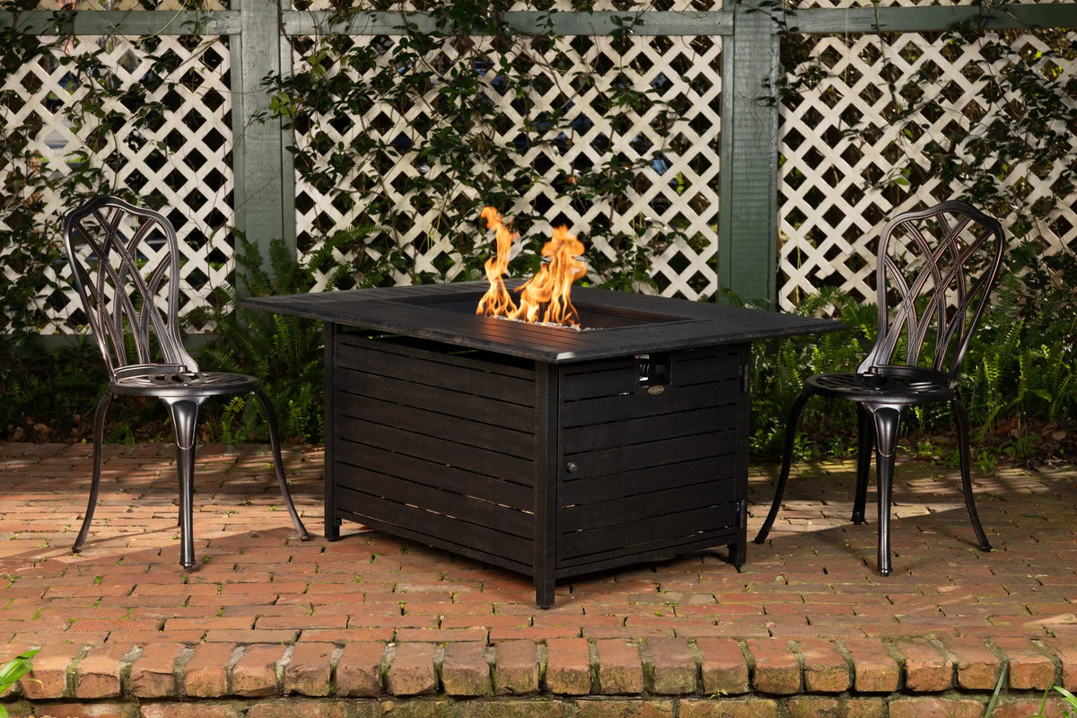 Longmont 48" Rectangular Aluminum Convertible Gas Fire Pit Table by Fire Sense/Balkene Home - product image 2 for Resin Society