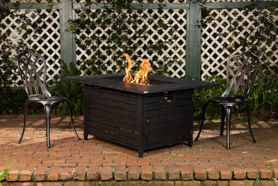 Longmont 48" Rectangular Aluminum Convertible Gas Fire Pit Table by Fire Sense/Balkene Home - product image 2 for Resin Society