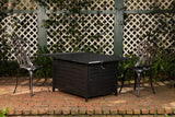 Longmont 48" Rectangular Aluminum Convertible Gas Fire Pit Table by Fire Sense/Balkene Home - product image 3 for Resin Society