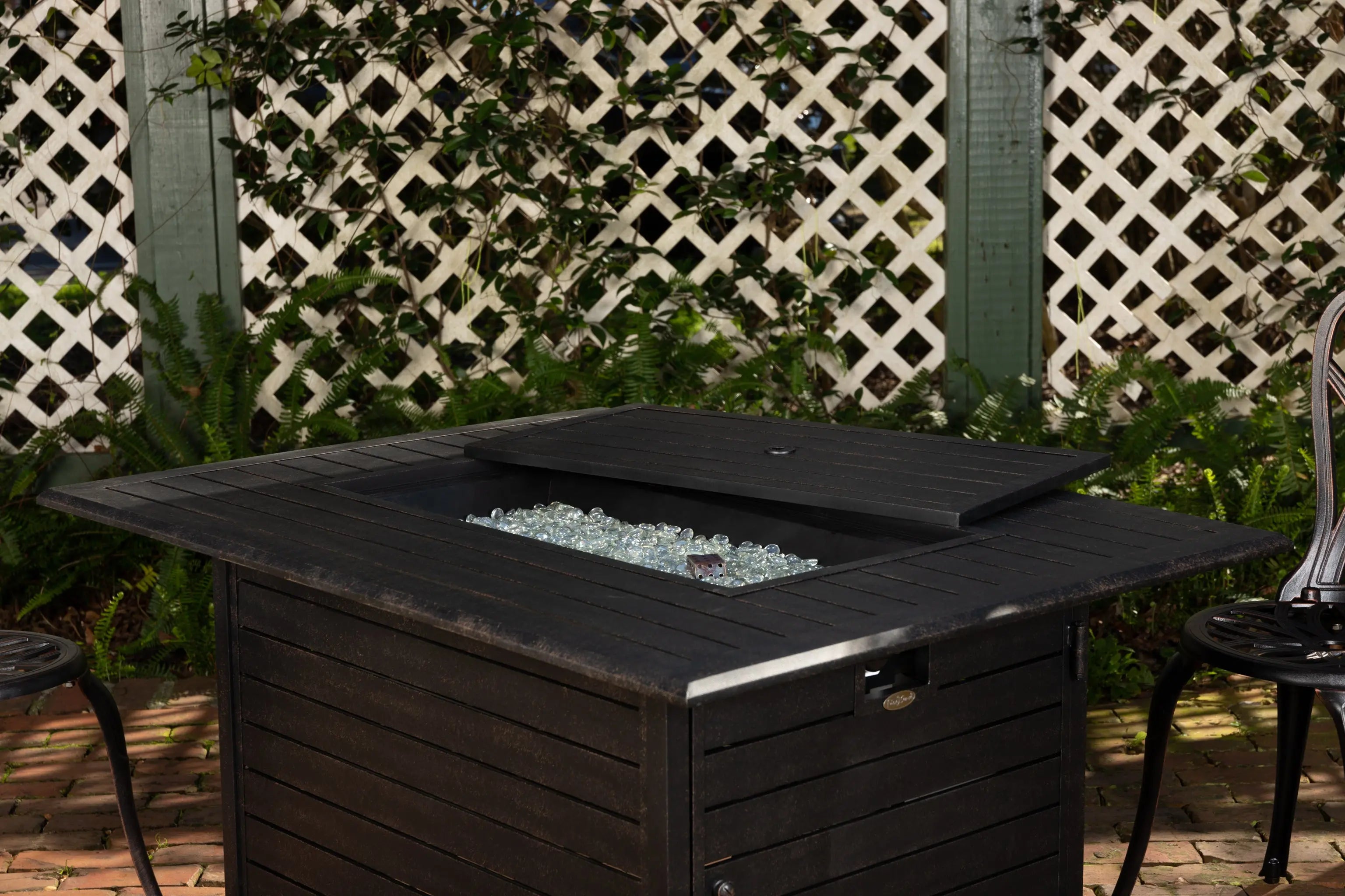 Longmont 48" Rectangular Aluminum Convertible Gas Fire Pit Table by Fire Sense/Balkene Home - product image 8 for Resin Society