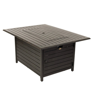 Longmont 48" Rectangular Aluminum Convertible Gas Fire Pit Table by Fire Sense/Balkene Home - product image 13 for Resin Society