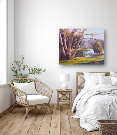 Looking Over Artist Enhanced Canvas Print by John Beard Collection - product image 3 for Resin Society