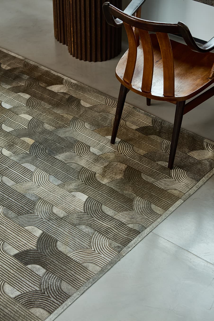 Loop Lasered - Custom Cowhide Rug by Homelosophy