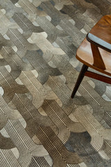 Loop Lasered - Custom Cowhide Rug by Homelosophy