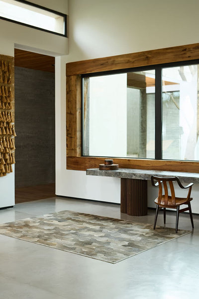 Loop Lasered - Custom Cowhide Rug by Homelosophy