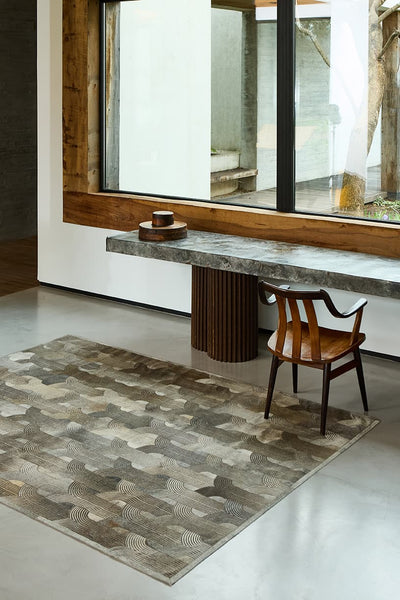 Loop Lasered - Custom Cowhide Rug by Homelosophy