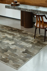 Loop Lasered - Custom Cowhide Rug by Homelosophy