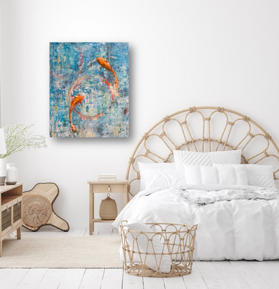 Lucky Gold I Artist Enhanced Canvas Print by John Beard Collection - product image 3 for Resin Society