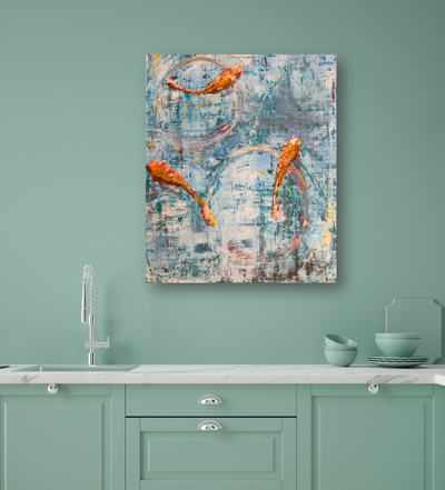 Lucky Gold II Artist Enhanced Canvas Print by John Beard Collection - product image 2 for Resin Society